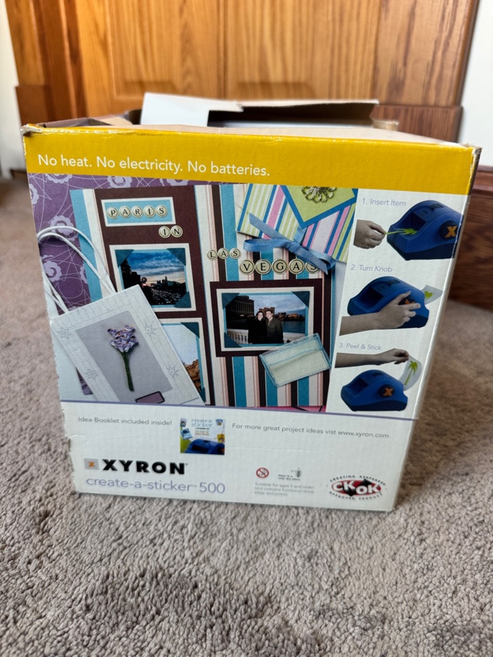 Xyron Create-A-Sticker 500 Machine Adhesive Sticker Maker Craft Tool In Box - Picture 9 of 9